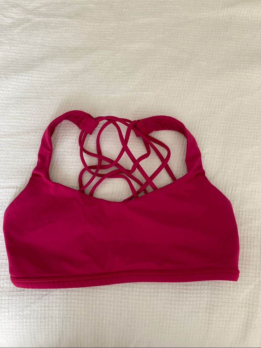 lululemon athletica Strappy Sports Bra in Magenta